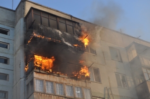 В юго-западном районе Ставрополя загорелась квартира