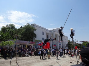 Фестиваль канатоходцев прошел в Дагестане