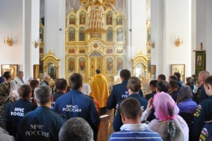 На Ставрополье пожарные помолились своей покровительнице