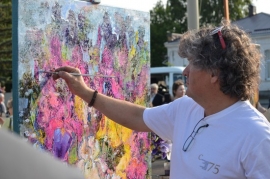 В Ставрополе художники дали мастер-класс под открытым небом