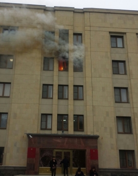 В Ставрополе горит Дума Ставропольского края