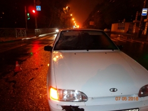 Эта машина сбила в Ставрополе пешехода