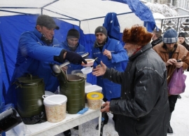 В Ставрополе накормили бездомных