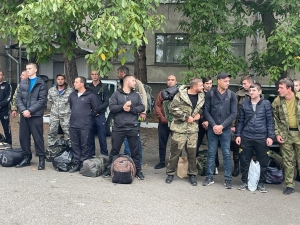 Из Пятигорска на военные сборы выехала первая группа мобилизованных жителей КМВ