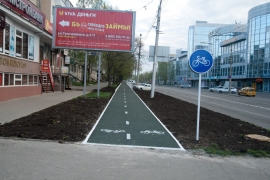 В Ставрополе единственную велодорожку испортили автомобилисты