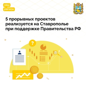 На Ставрополье реализовываются 5 прорывных проектов по Программе экономического развития до 2030 года